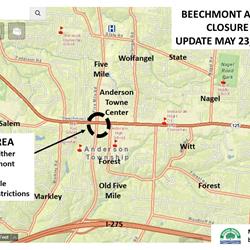 Beechmont Avenue EMERGENCY LANE CLOSURES CONTINUE – Between Five Mile & Forest